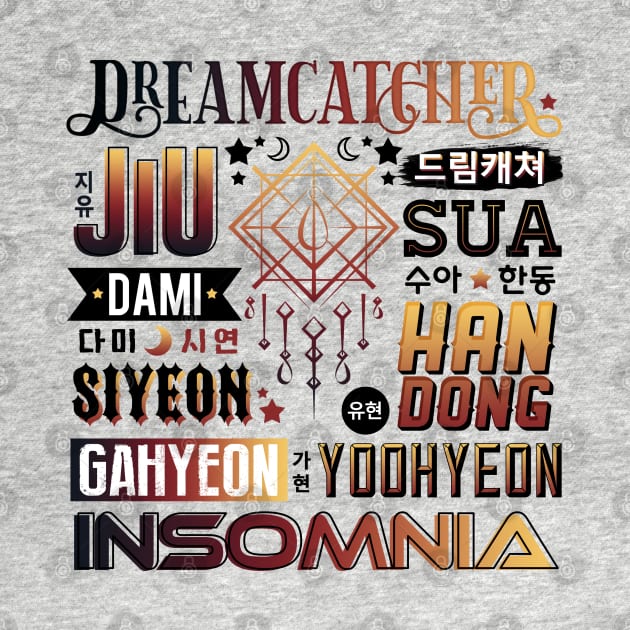 DREAMCATCHER Font Collage by skeletonvenus